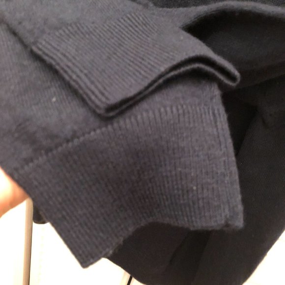 Stile Di Vita Italian Merino crew neck men navy sweater, XXL - Picture 8 of 9